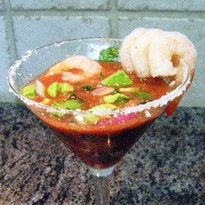 Shrimp Avocado Garnish